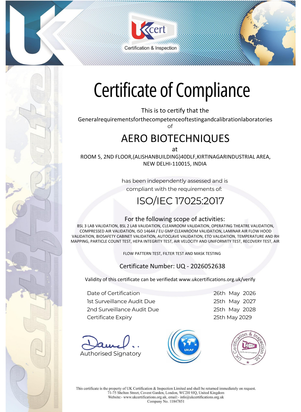 certificates